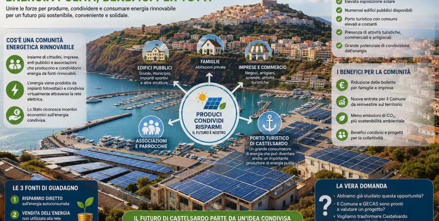 Comunità Energetica a Castelsardo: una grande opportunità ancora tutta da pensare