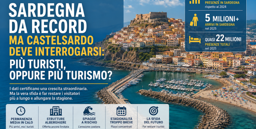 Sardegna da record, ma Castelsardo deve interrogarsi: più turisti, oppure più turismo?