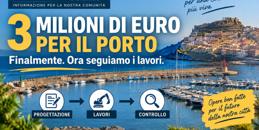 Il porto di Castelsardo cambia passo: in arrivo 3 milioni di euro
